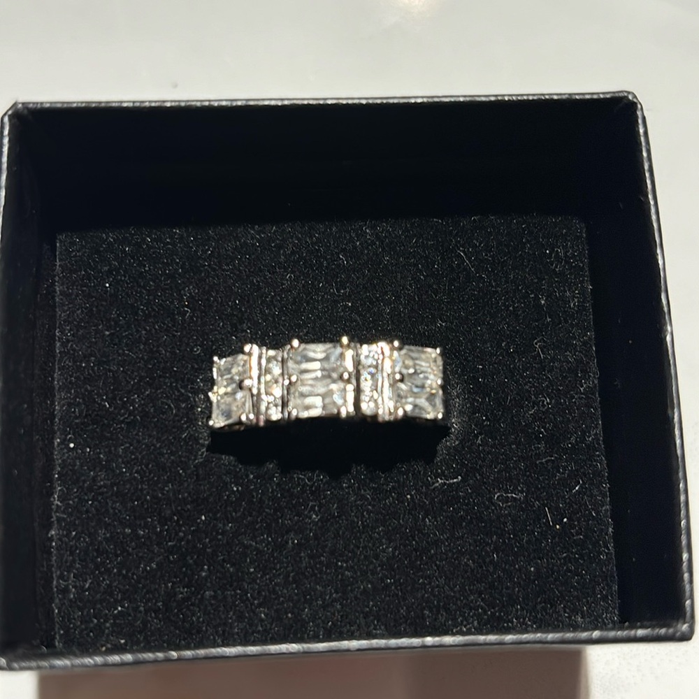 Vintage CZ  and Sterling silver ring